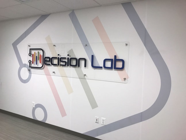 Custom Acrylic & Plastic Displays with Wall Mural