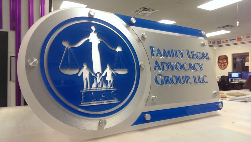 Custom Acrylic & Metal Impact Sign