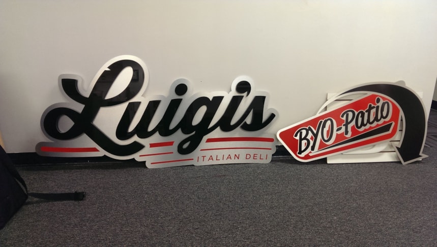 Metal Signs and Displays with Acrylic Dimensional Letters