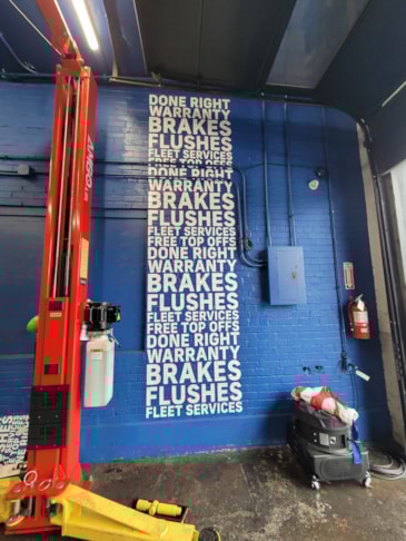 Concrete/Cinder Block Vinyl Graphics