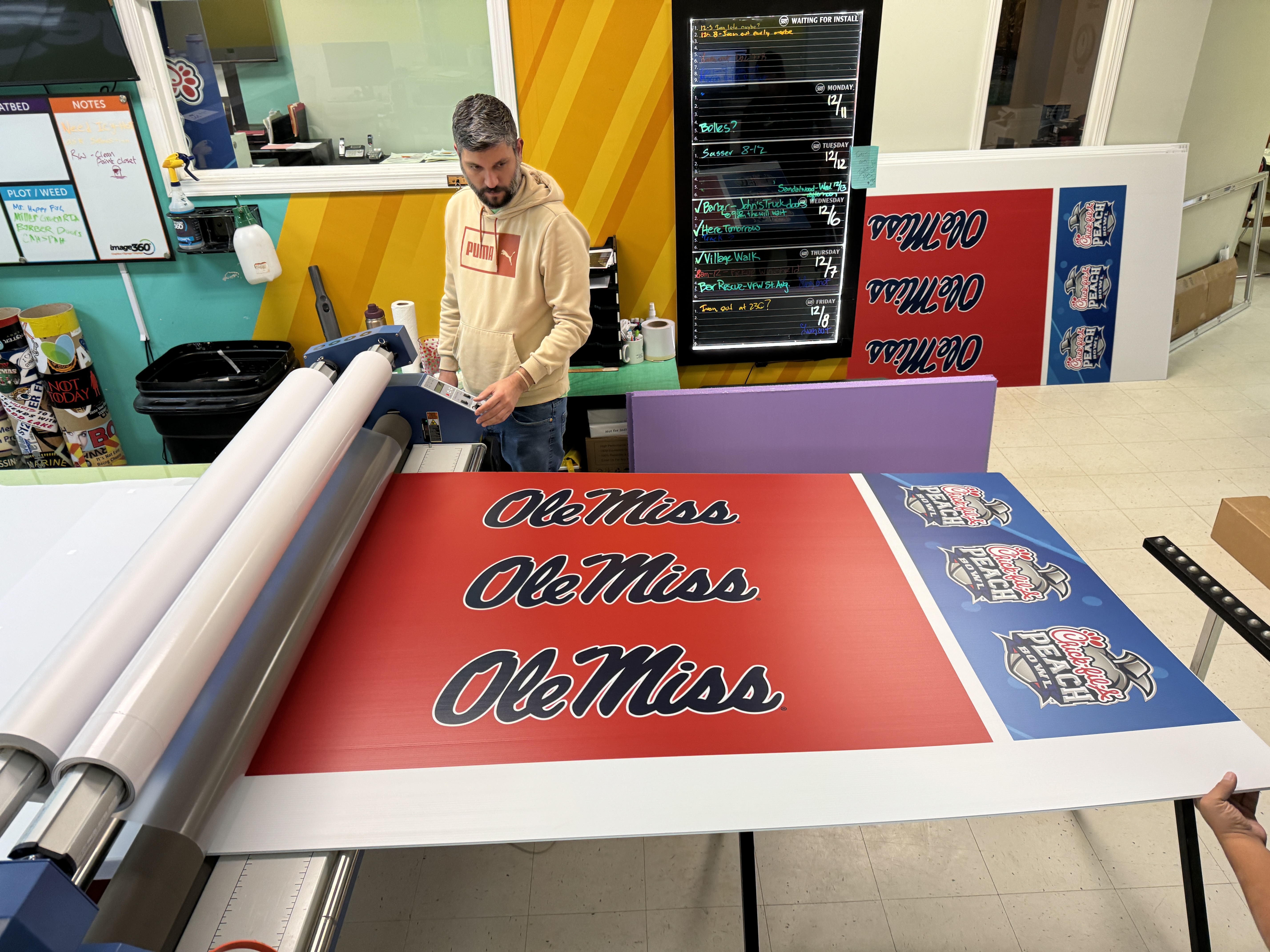 Podiums and Info Centers | Sports Venue & Stadium Signage | Corrugated Plastic / CoroplastTM