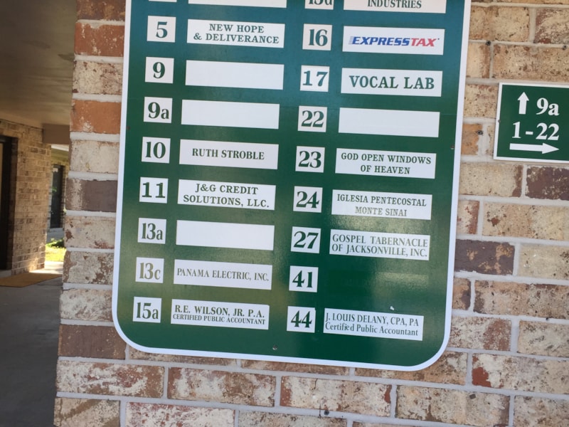 Directory and Wayfinding Signage | Professional Services | Aluminum