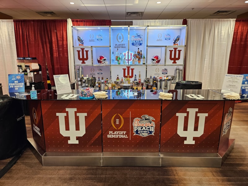 Tabletop Displays & Tabletop Banners | Sports Venue & Stadium Signage | Aluminum