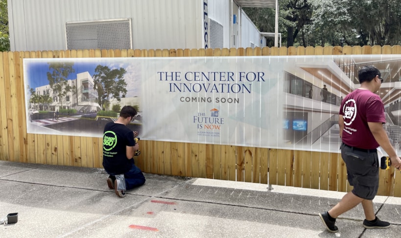 Mesh Banner, Custom Signs for the Bolles School
