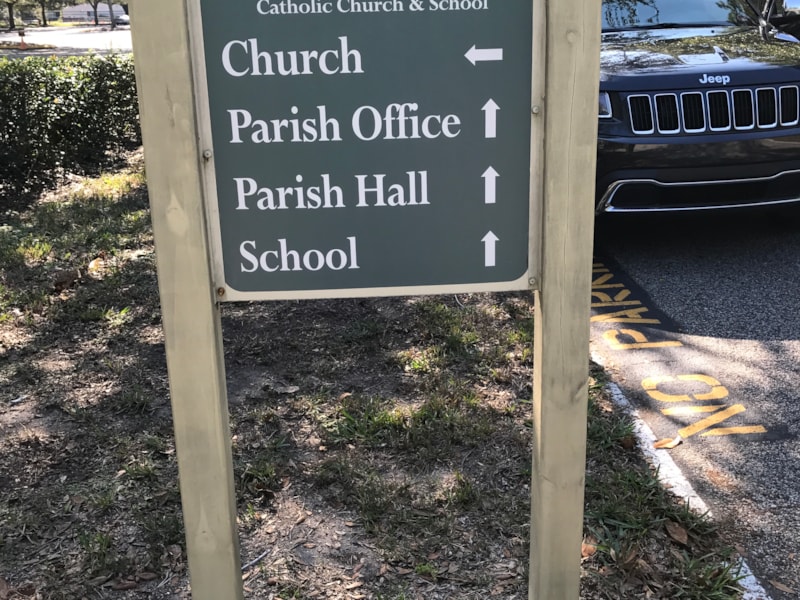 Post & Panel Signs | Churches & Religious Organizations | Aluminum