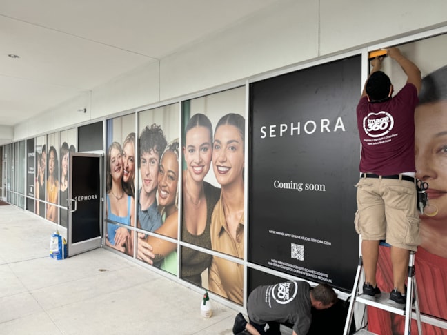 Sephora Jax Beach, Grand Opening Window Vinyl