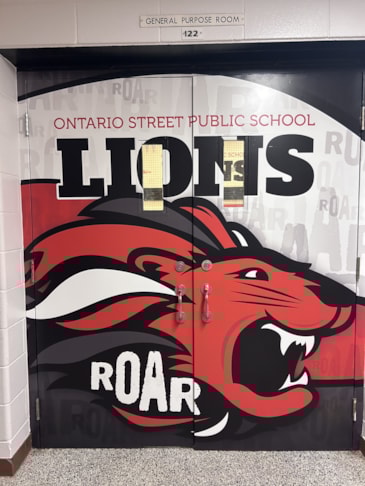 Ontario Street Public School, Gymnasium Signage