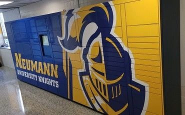Neumann University Locker Wall Wrap