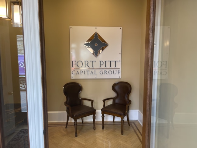3D Graphic Logo Wall Decal for Fort Pitt Capital Group