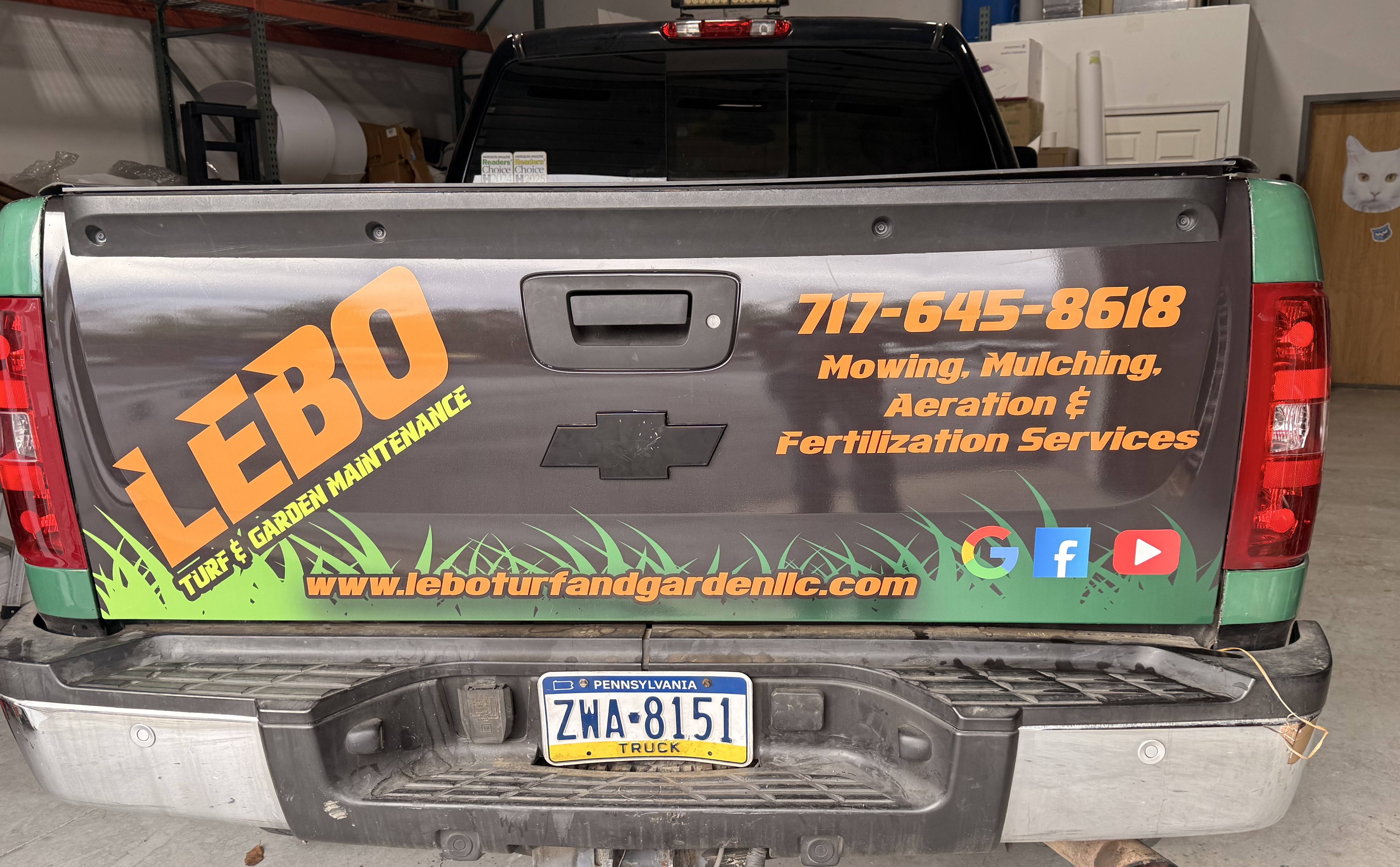 Vehicle Graphics & Lettering | Agricultural and Landscaping Signs | Harrisburg, Pennsylvania | Vinyl