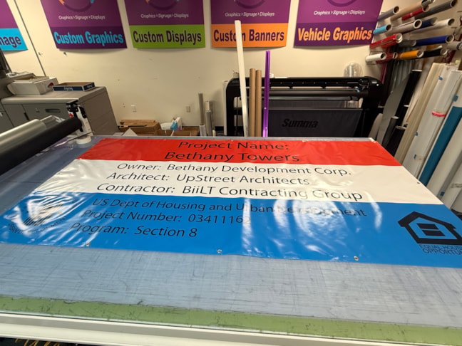 Fabric & Vinyl Indoor Banners | Construction Signs