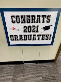 Looking for a lawn sign to celebrate your Grad! Pop into our centre to pick one up!
