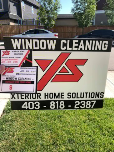 Yard Signs can be so colourful and impactful -- they a great solution for companies that offer home services