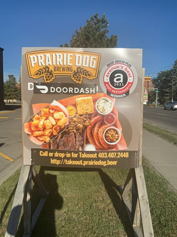 Sidewalk signs let your customers know how to place orders!