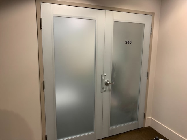 Full door privacy window film
