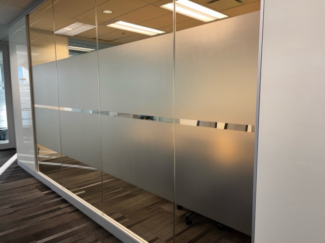 Privacy Window Film on Board Room Windows