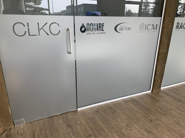 Privacy Window Film looks great on conference room or offices