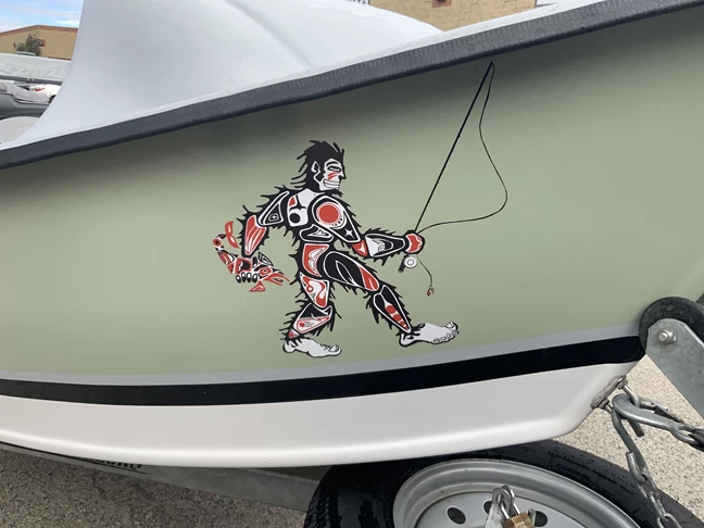 Vehicle Graphics & Lettering help brand your boat for your business!