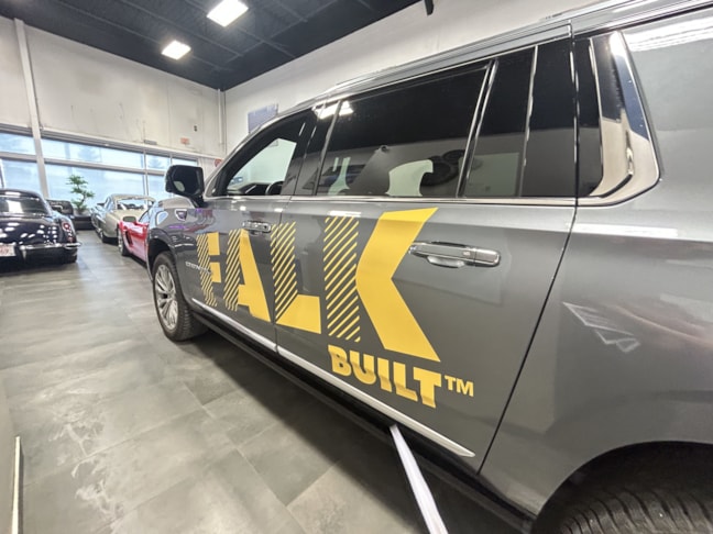 Vehicle Graphics & Lettering simple, classy, effective!