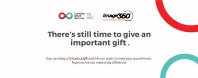 January E-Newsletter:  Image360 Teams Up With Canadian Blood Services