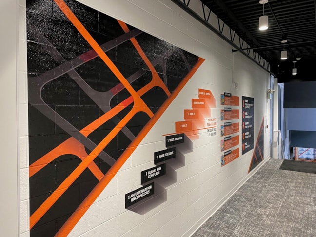 Enhance your space by adding artistic wall murals