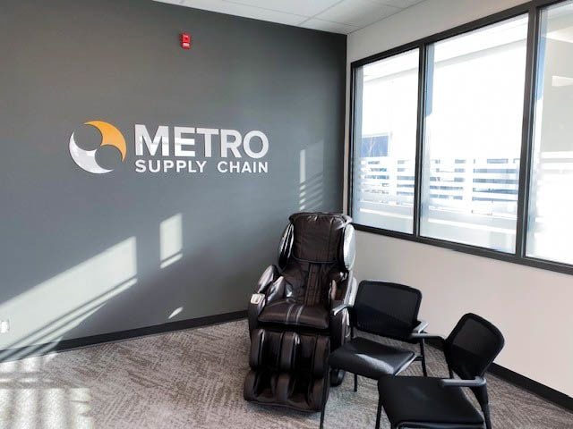 Interior Reception Signage for Office