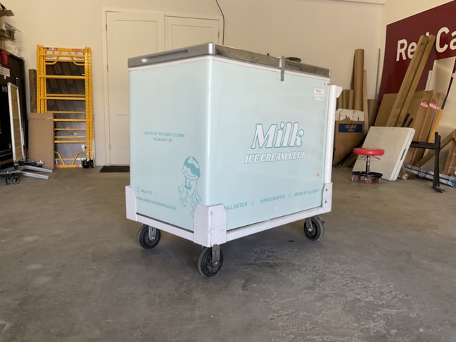 Milk Ice Cream - Ice Box Cart Wrap