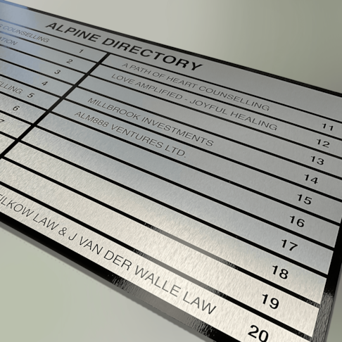 Metal Signs and Displays | Property Management