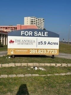 Post & Panel Sign for Conveyance Real Estate 