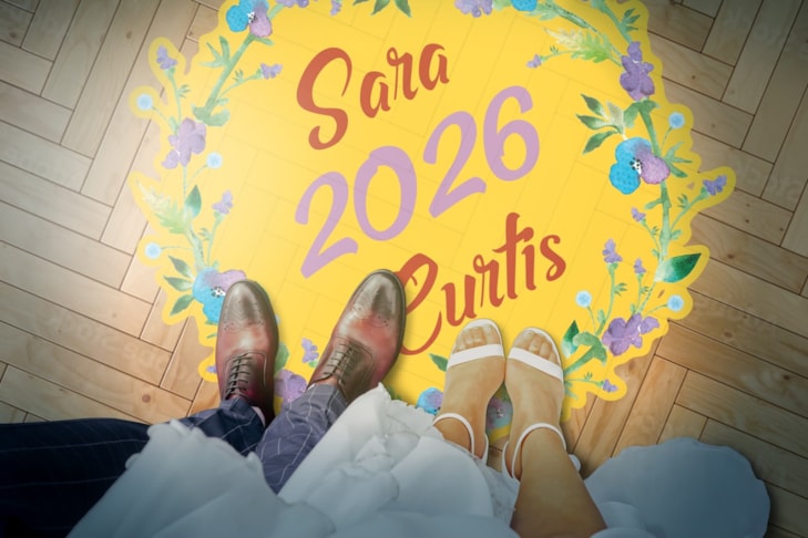 Custom Wedding Floor Graphic