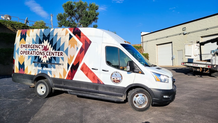 New van wrap for the Great Plains Tribal Leaders Health Board.