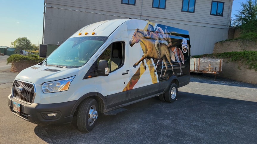 New van wrap for the Great Plains Tribal Leaders Health Board.