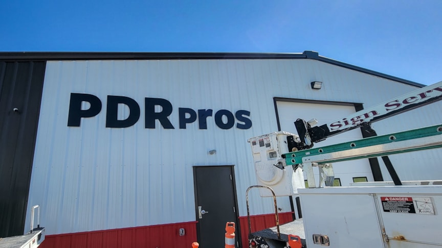 Large Metal Wall Letters for PDR Pros