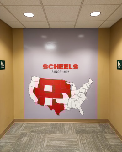 Scheels Interior Wall Mural