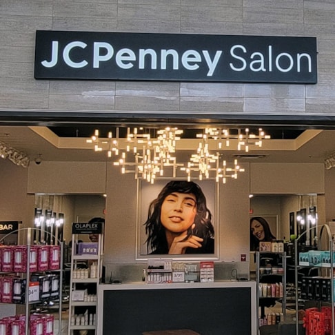 New JC Penny Salon backlit sign