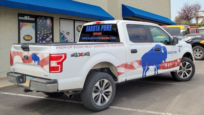 Dakota Pure Bison Truck Wrap