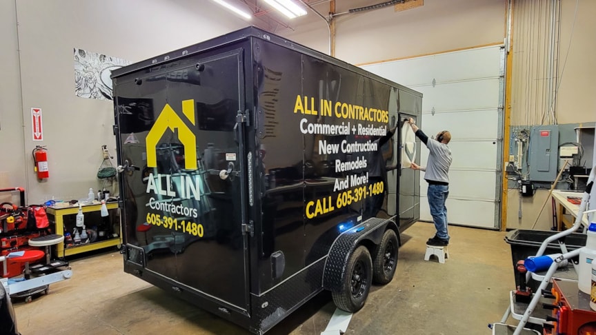 All In Contractors Trailer Graphics