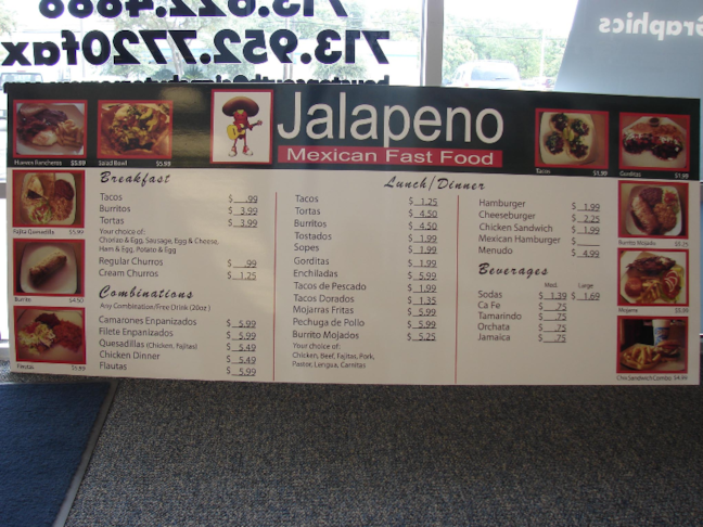 Menu Signs & Price List Signage