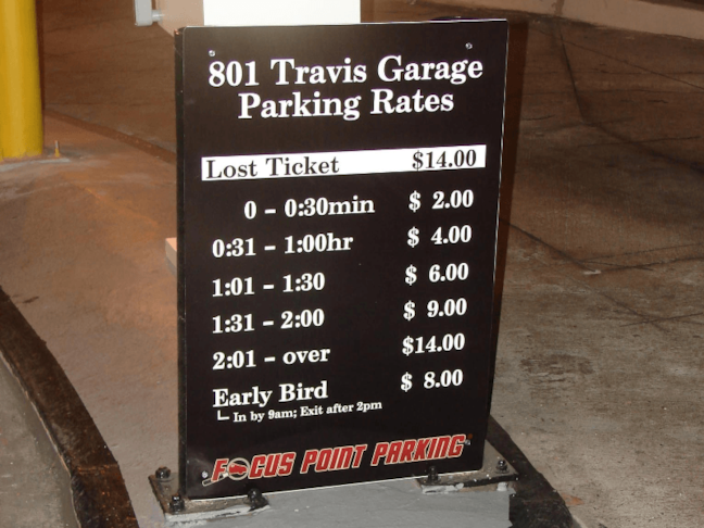 Parking Lot Signs