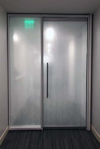 Interior Striped Frosted Window Film for Valencia Endodontics in Kansas City, Missouri