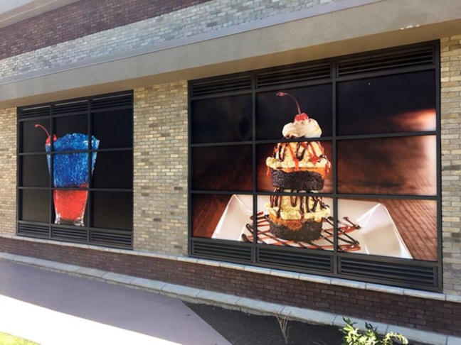 Exterior Window Graphics on behalf of Amgraph for Dave & Busters in Overland Park, Kansas