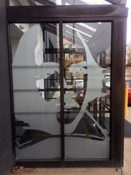 Frosted Shakespeare Window Graphic for Kansas City Young Audiences in Kansas City, MO