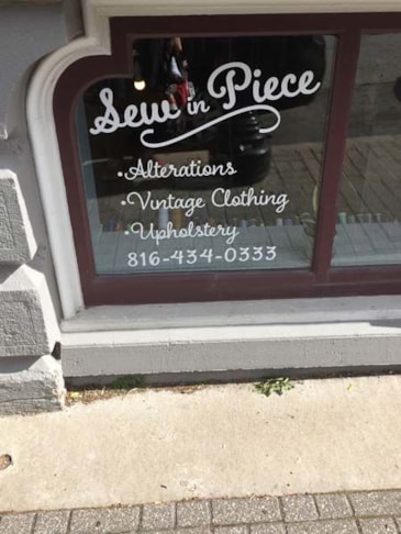 Cut Vinyl Window Graphics for Sew in Piece in Kansas City, Missouri