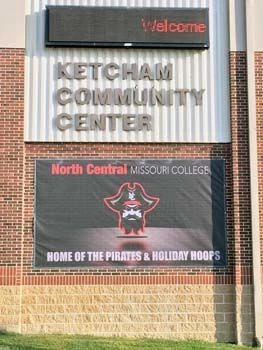 Oversized Mesh Banner for North Central Missouri College in Trenton, MO