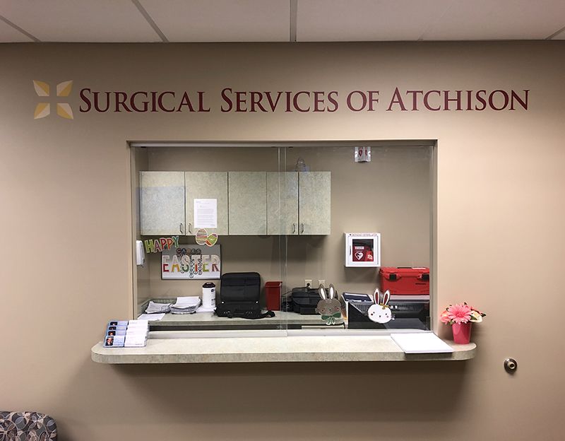Interior Wall Graphic for Surgical Services of Atchison in Atchison, Kansas