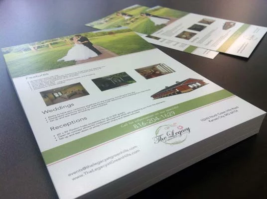 Single Sided Flyers for the Legacy at Green Hills in Kansas City, MO