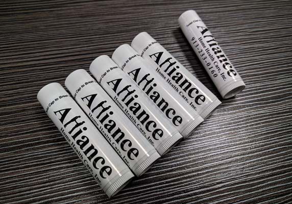 Custom Lip Balm for Events for Alliance Home Health Care in Kansas City, Kansas