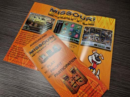 Full Color Gloss Tri-Fold Brochures for Missouri E-Raffle 