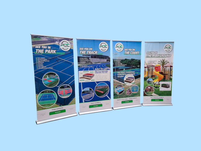 Retractable Banner Stands for 2A Marketing in Belton, Missouri