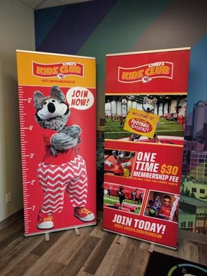 Retractable Banner Stands for the Kansas City Chiefs
